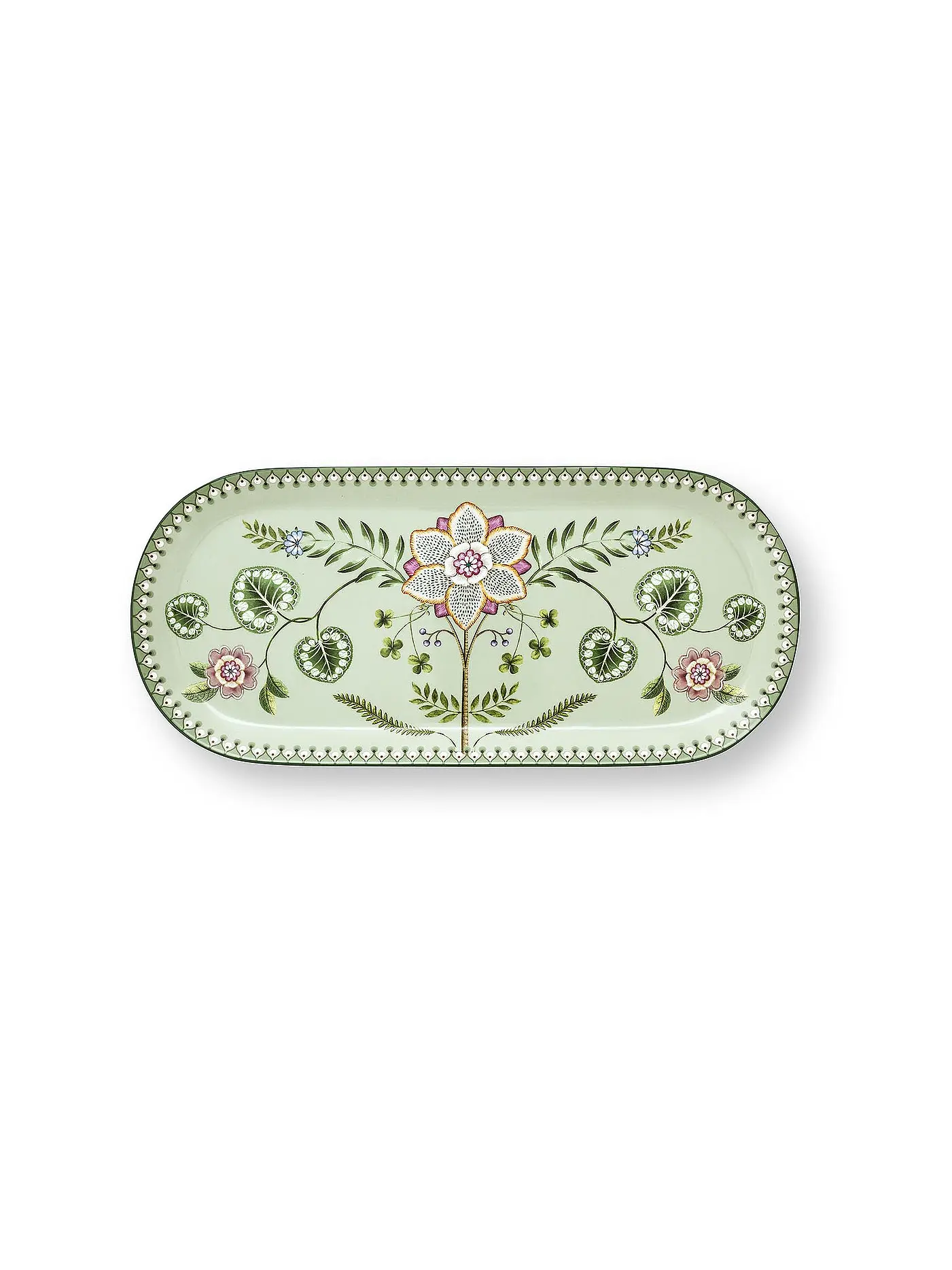 PIP STUDIO | Tortenplatte  LILY & LOTUS 33x15,5cm Light Green | 